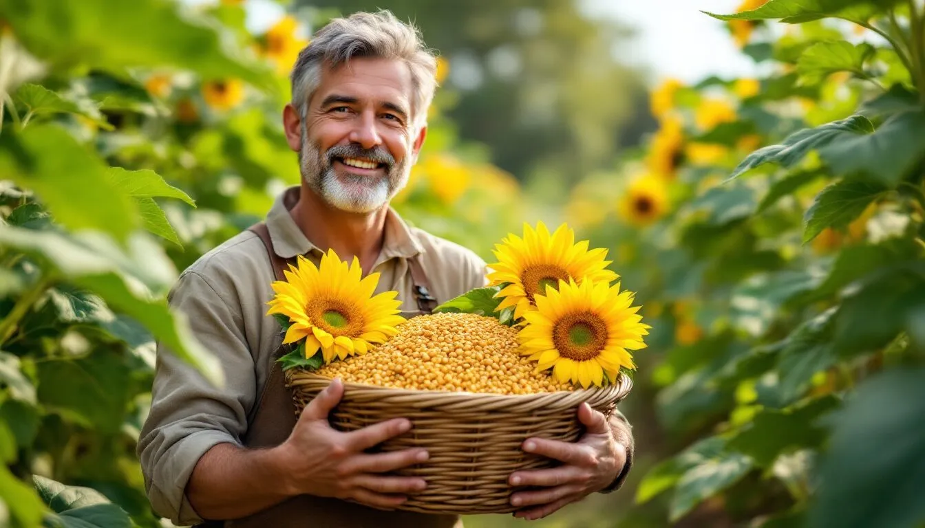combien de tournesol pour 1 litre d huile