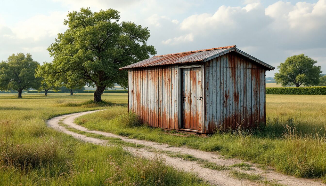 terrain non constructible avec cabanon cadastré