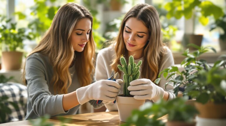 tailler un cactus de noel