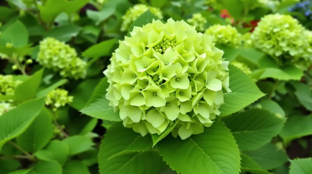 hortensia fleur verte