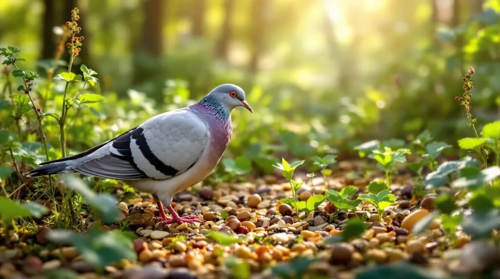 que mange les pigeons ramiers