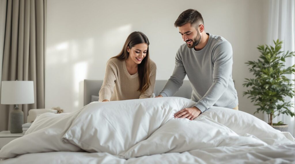 Comment mettre sa housse de couette facilement ? Les différentes techniques