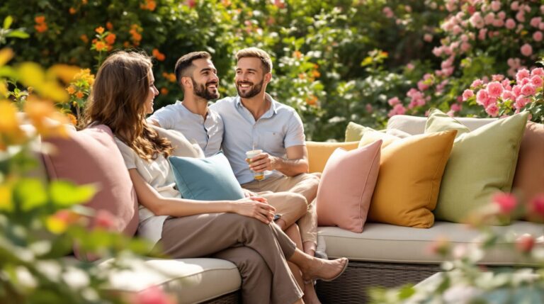 Créez un coin détente au jardin : les meilleurs tissus pour coussin extérieur