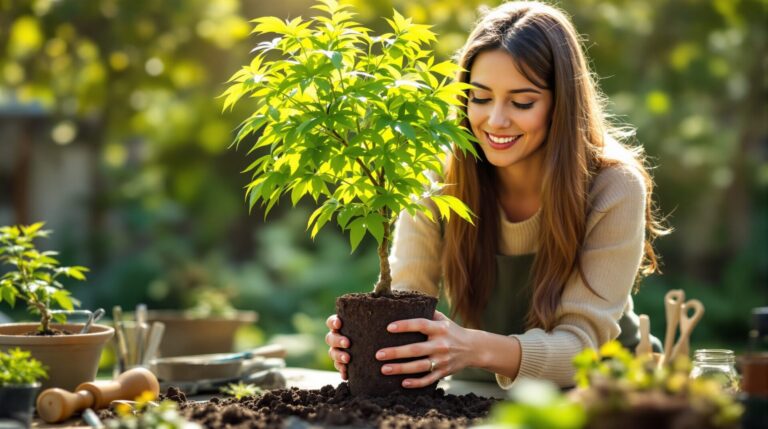 rempoter un erable du japon