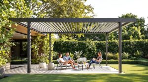 pergola bioclimatique autoportée