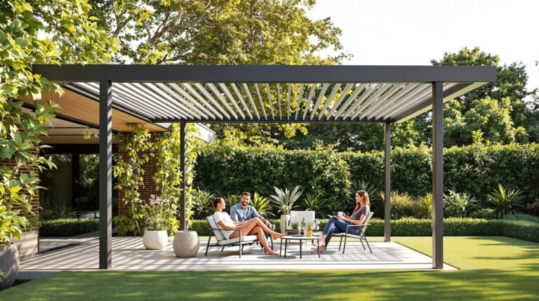 pergola bioclimatique autoportée