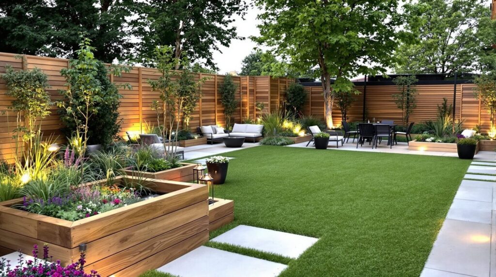 aménagement extérieur de jardin