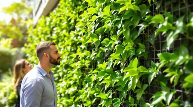 Feuillage artificiel et plantes grimpantes : l’art d’occulter un grillage avec style