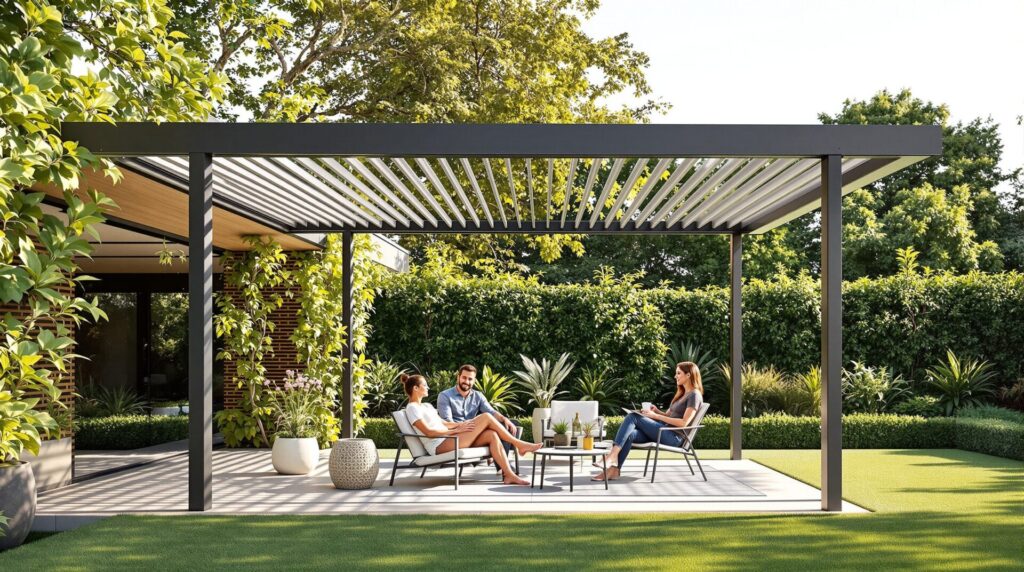 pergola bioclimatique autoportée