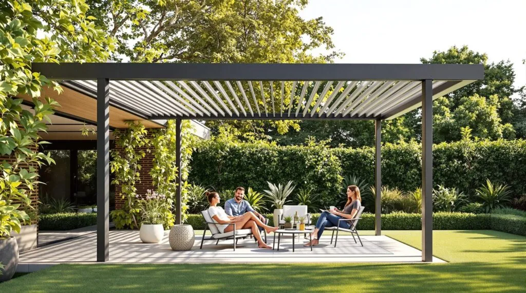 pergola bioclimatique autoportée