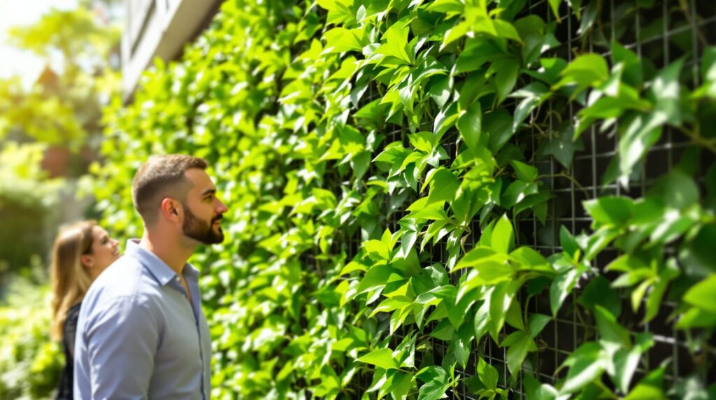 Feuillage artificiel et plantes grimpantes : l’art d’occulter un grillage avec style