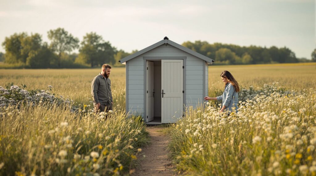 terrain non constructible avec cabanon cadastré