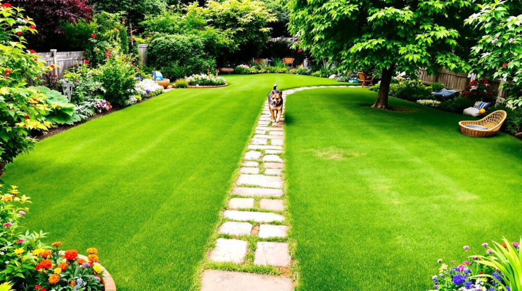 chien jardin