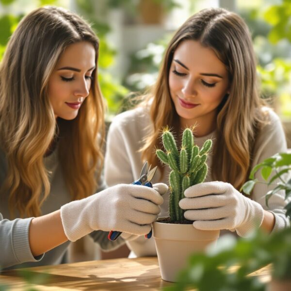 tailler un cactus de noel