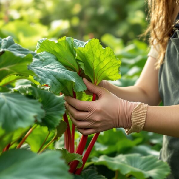 feuilles de rhubarbe toxiques