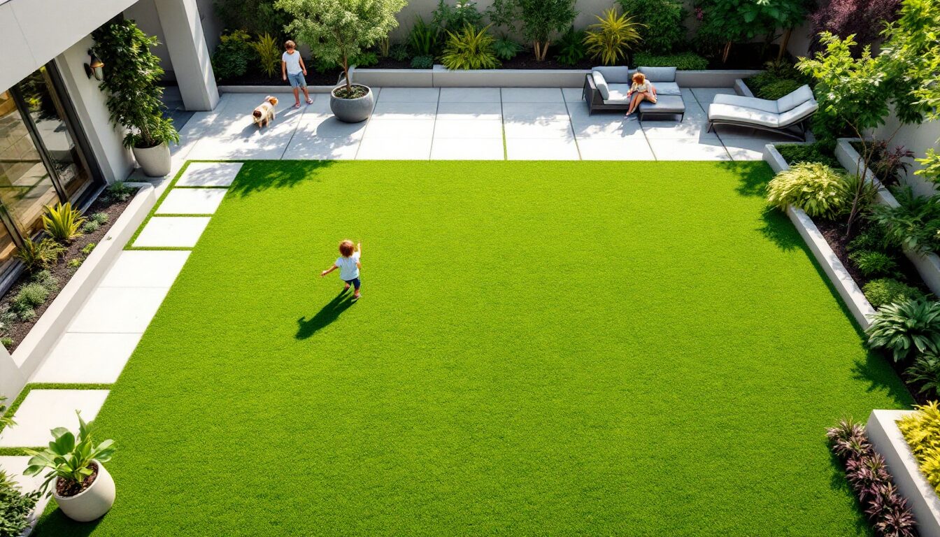 gazon synthétique jardin