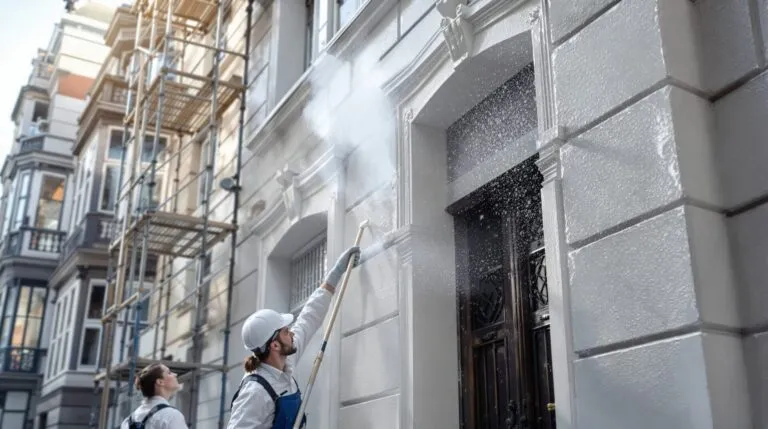 protection de façades contre les intempéries