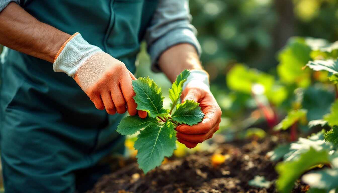 feuilles de rhubarbe toxiques