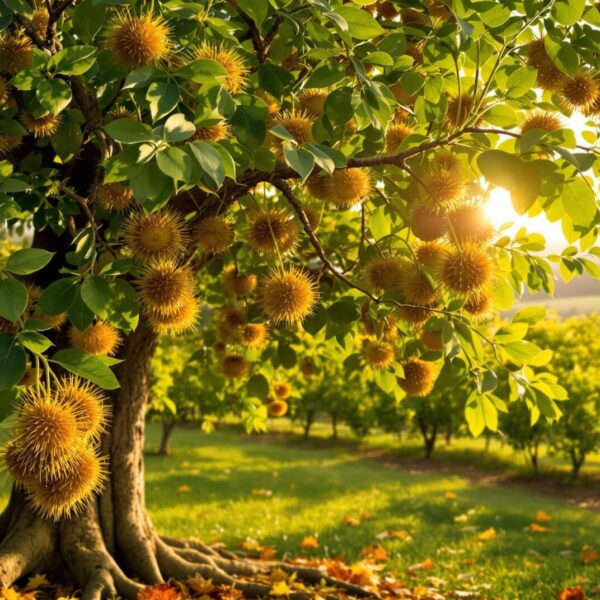 a quel age produit un châtaignier