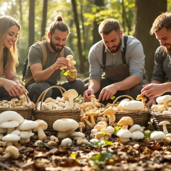 champignons comestibles blanc