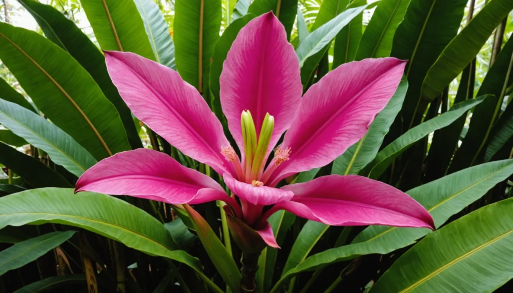 bananier en fleurs