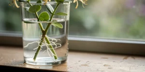 boutures chevrefeuille dans l'eau