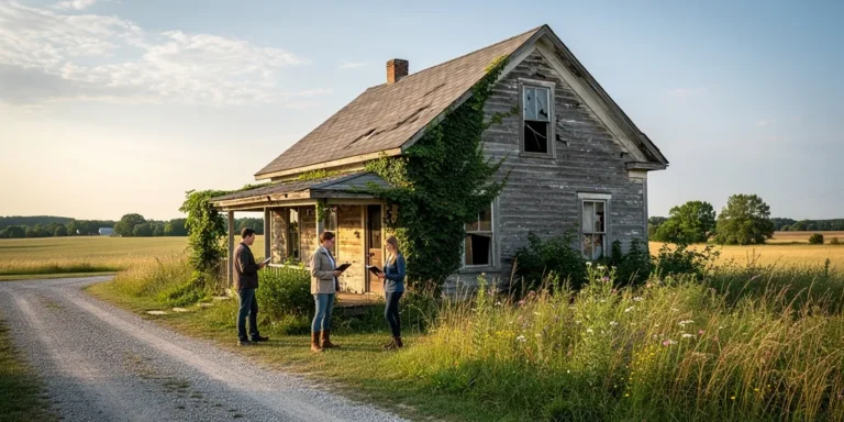 ferme abandonnée à donner