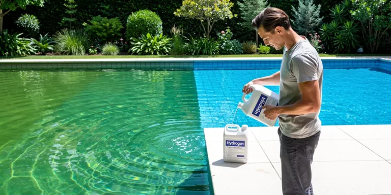 peroxyde d'hydrogène piscine eau verte