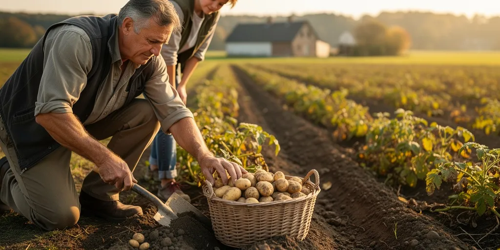 cueillette des pommes de terre