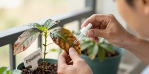 dipladenia feuille marron