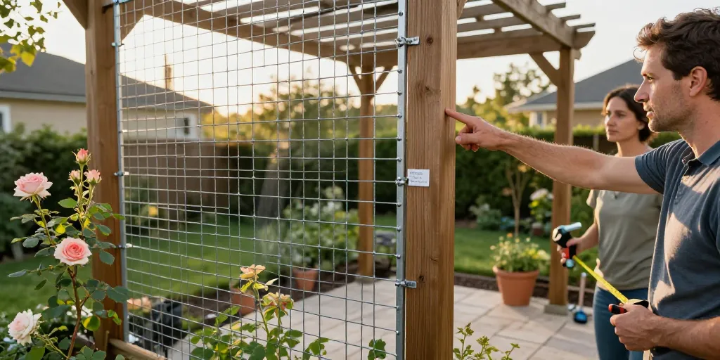 pergola en treillis soudé