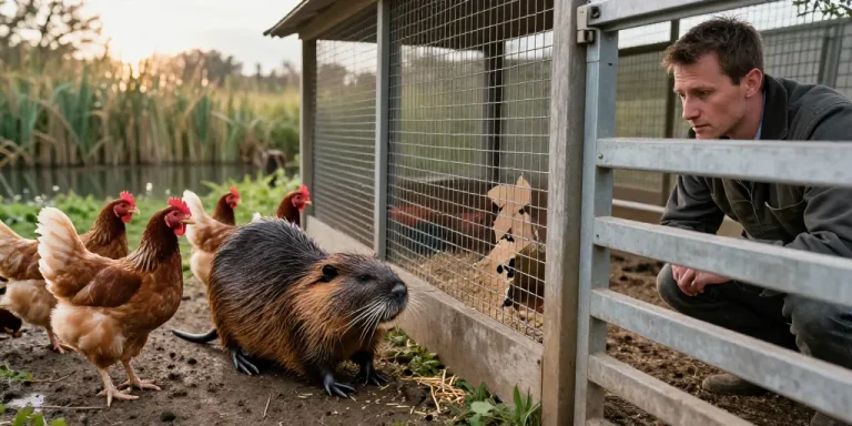 est-ce que le ragondin mange les poules