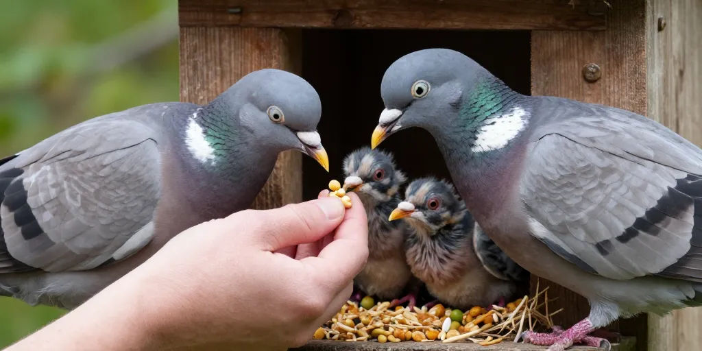 pigeon ramier nourriture