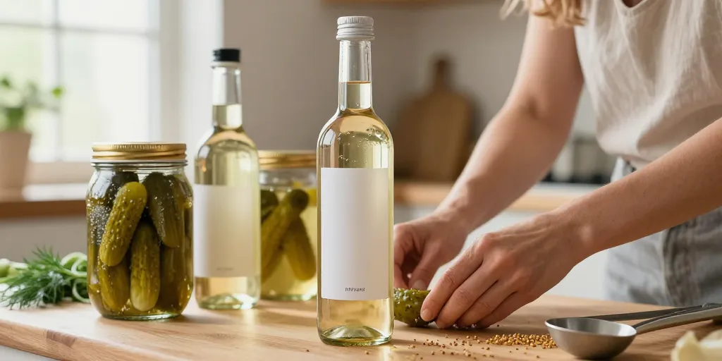 quel vinaigre pour les cornichon