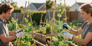 tuteur petit pois action