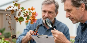 bougainvillier feuilles seches