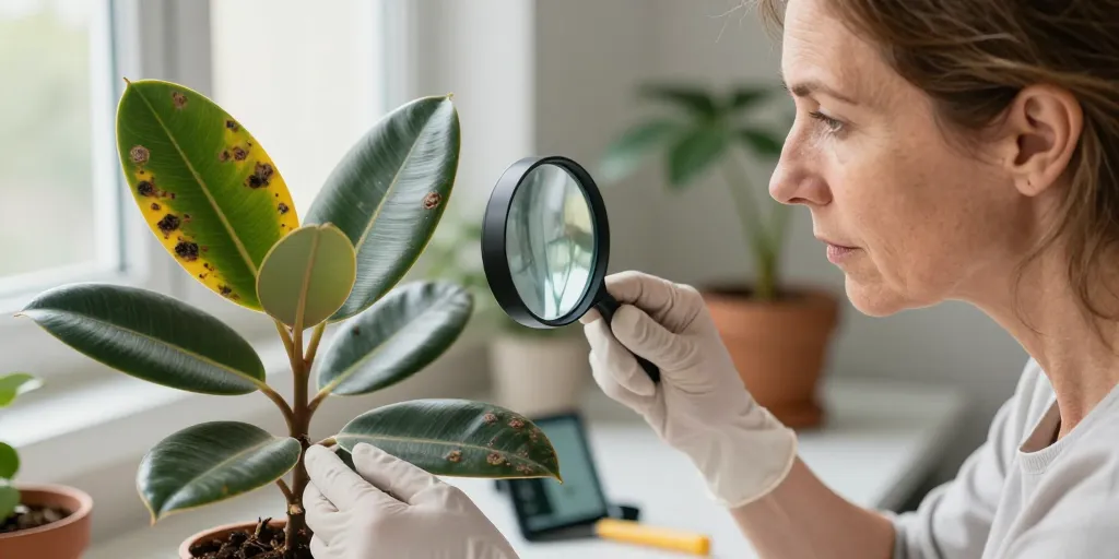 caoutchouc maladie champignon