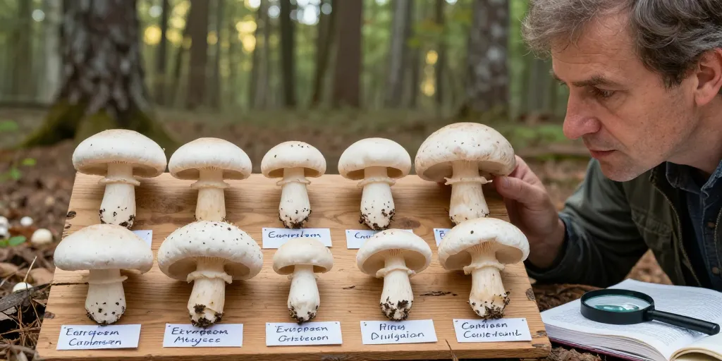 champignon comestibles blanc