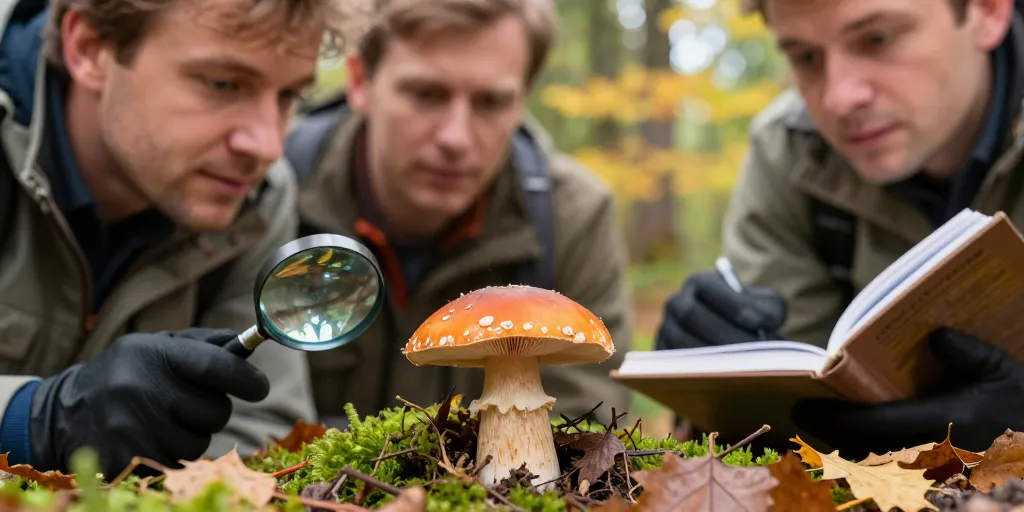 champignon orange a lamelle