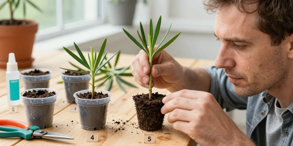 comment faire des pousses de laurier rose