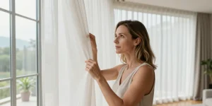 habiller une baie vitree