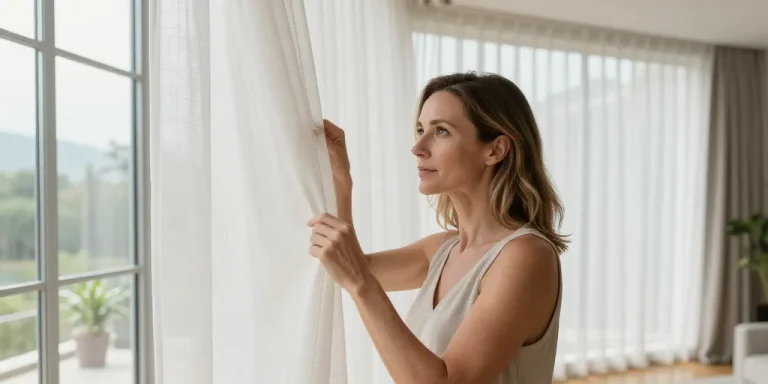 habiller une baie vitree