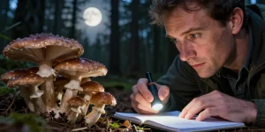 la lune et les champignons