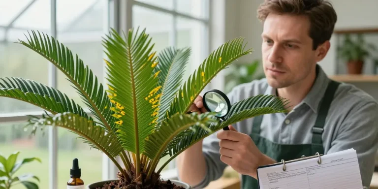 maladie cycas point jaune