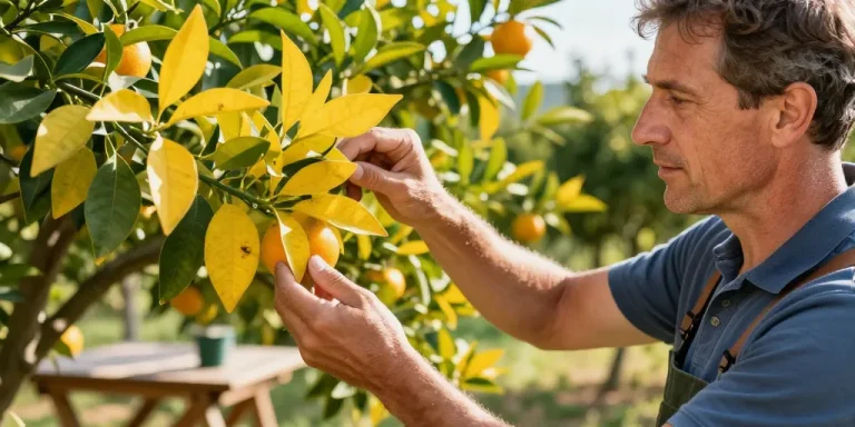 maladie oranger feuille jaune