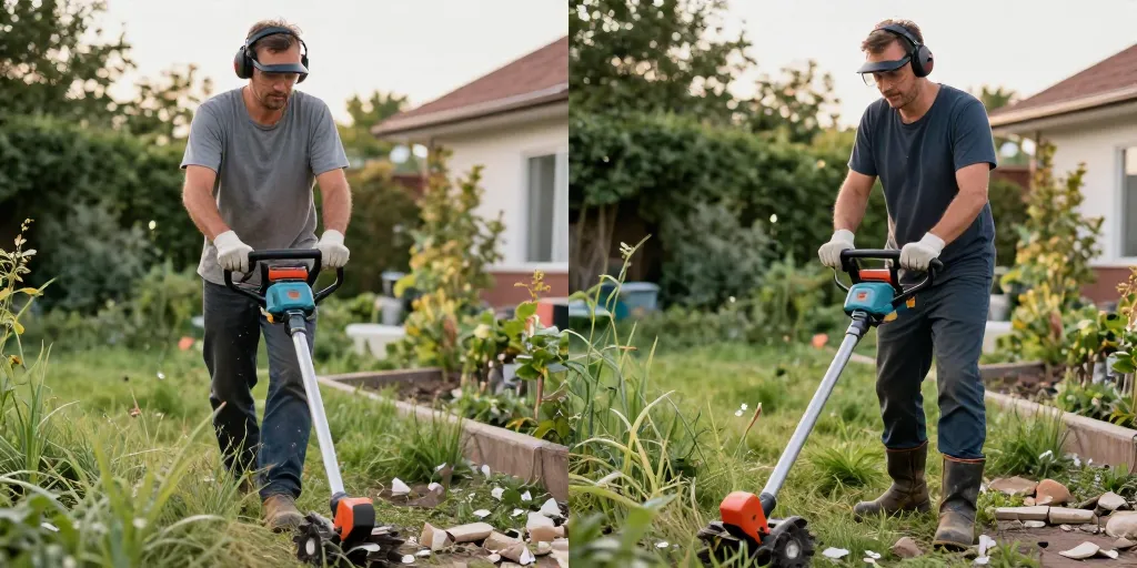 utiliser une débroussailleuse