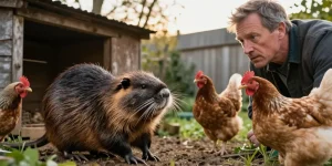 est-ce que le ragondin mange les poules