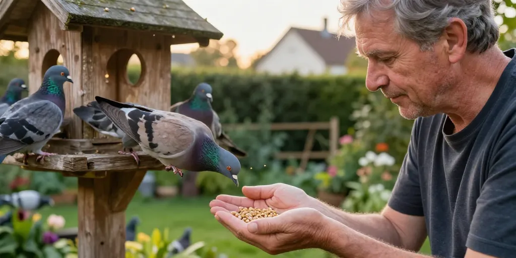 nourriture pigeon ramier