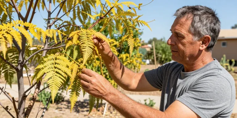 albizia perd ses feuilles en ete