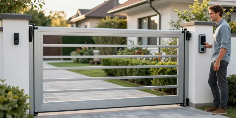 Aménager son entrée de jardin : portail coulissant et motorisation
